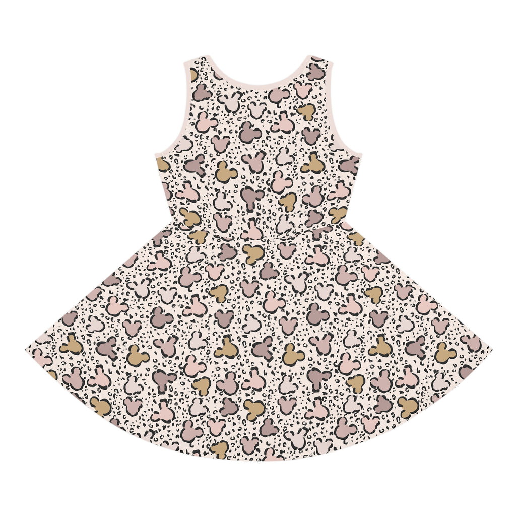 Mickey Leopard Cheetah print girls dress Animal Kingdom kids outfit
