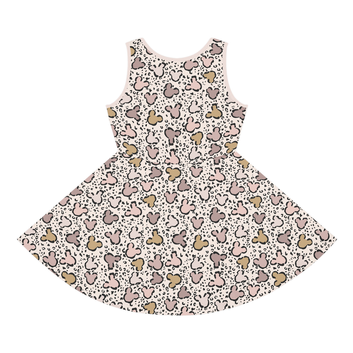 Mickey Leopard Cheetah print girls dress Animal Kingdom kids outfit