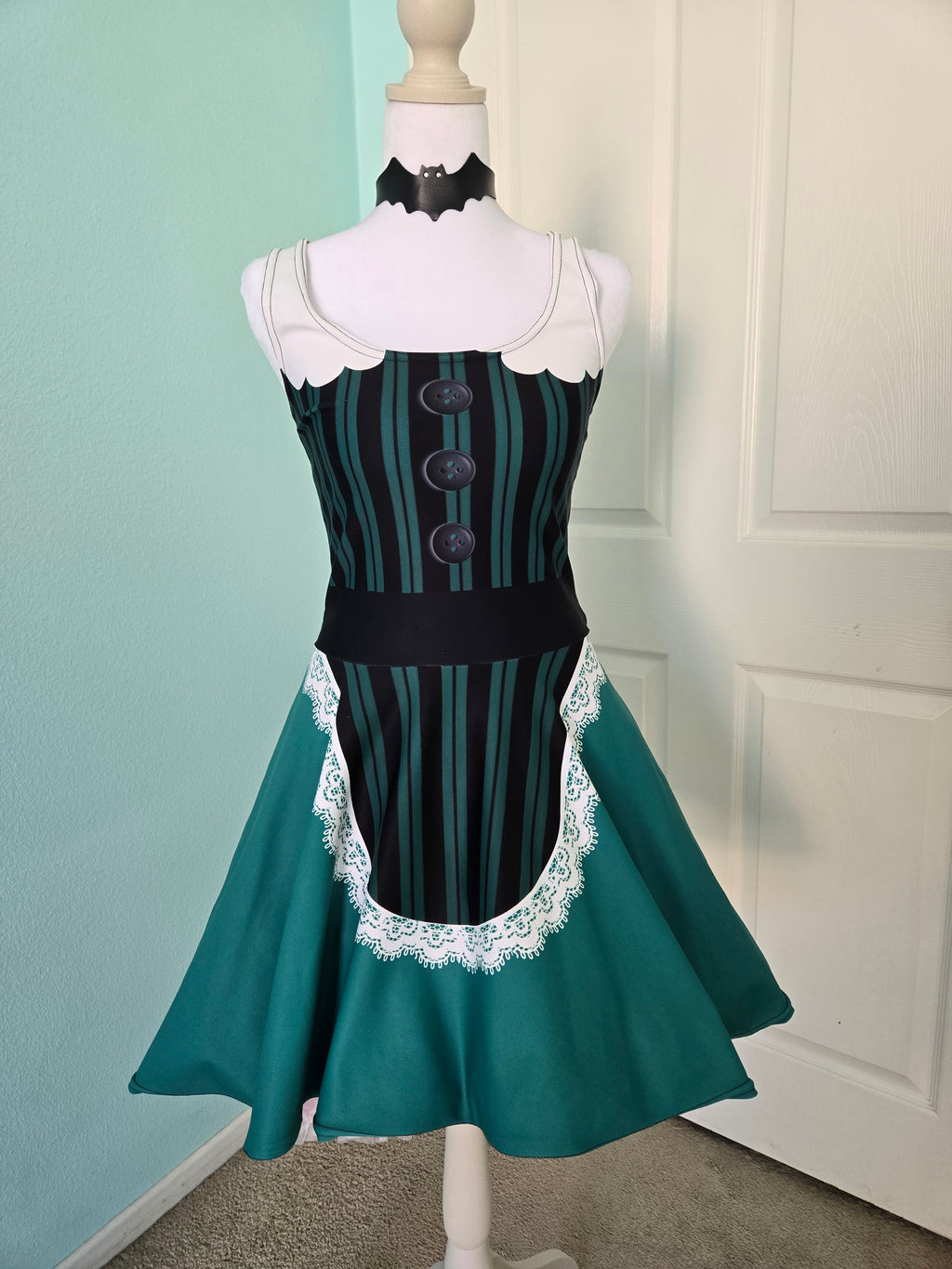 Haunted Mansion Womens Dress Ghost Host Athleticwear Costume