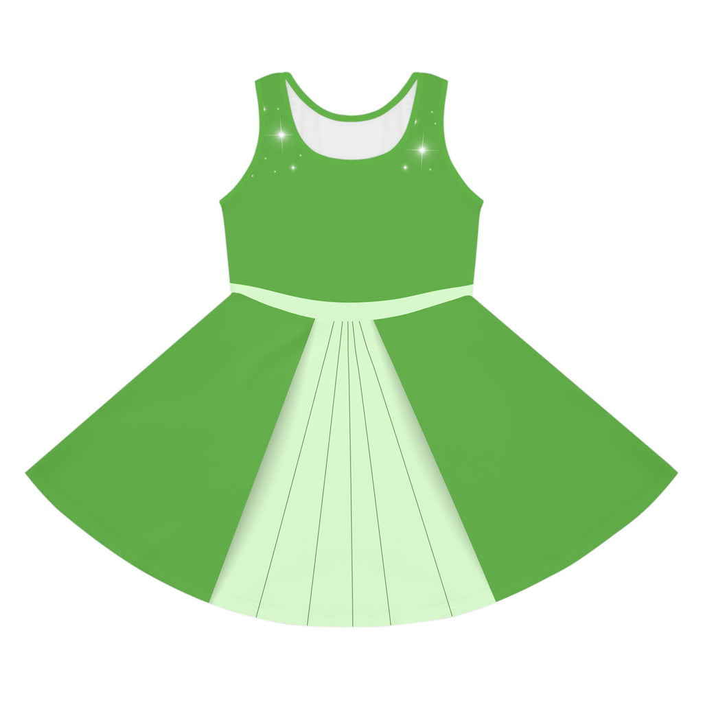 Girls green Fairy Sleeping Beauty dress Fauna  child's costume