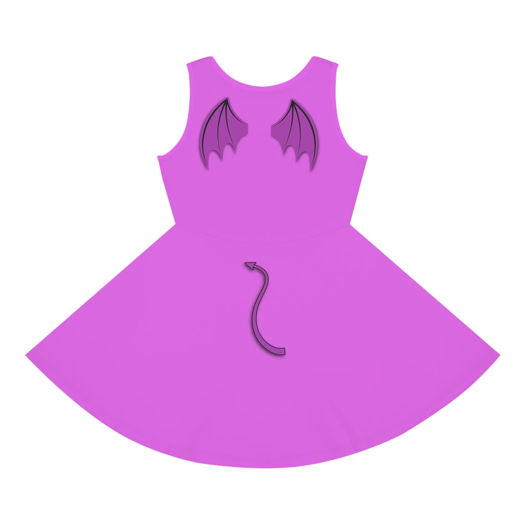 Pain Panic Girls Dress purple Hercules Kids Costume