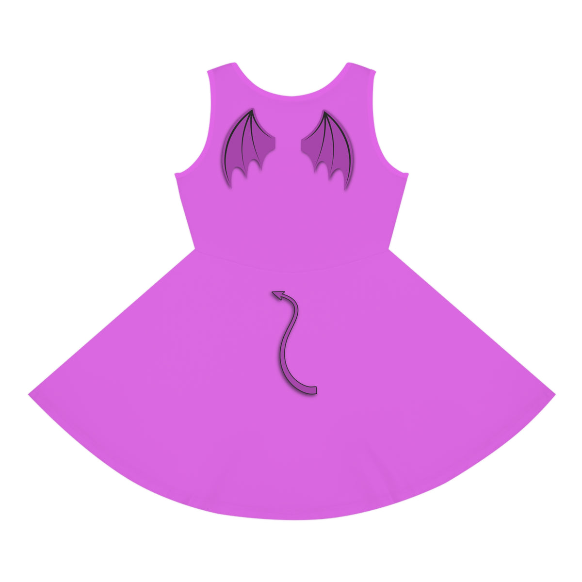 Pain Panic Girls Dress purple Hercules Kids Costume