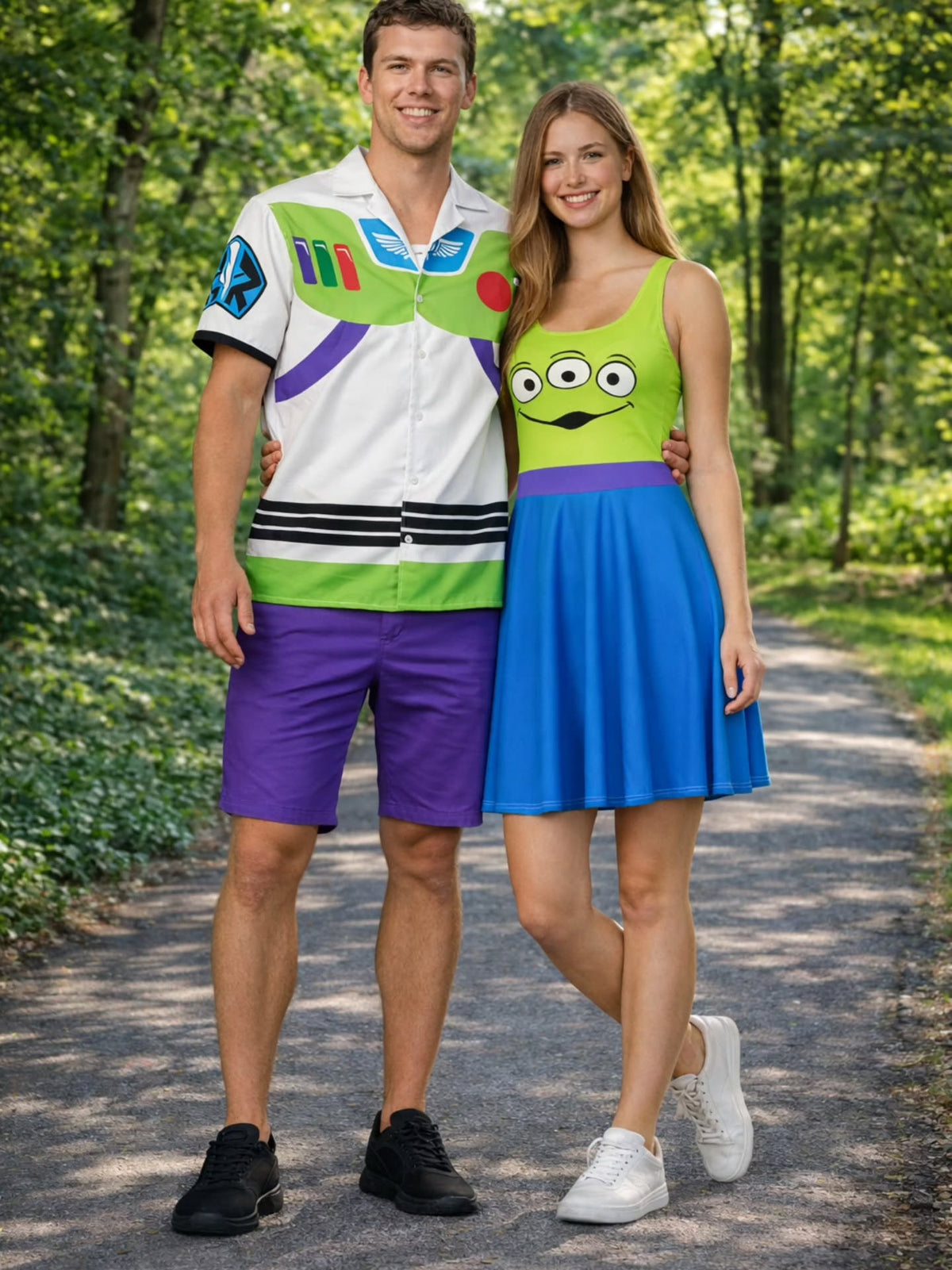 Alien Toy Story womens dress Pixar Disney inspired costume Little Green Men run Disney bounding