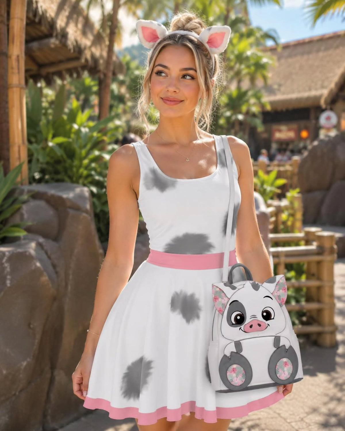 Pua Womens Dress Moana inspired Athleticwear Costume