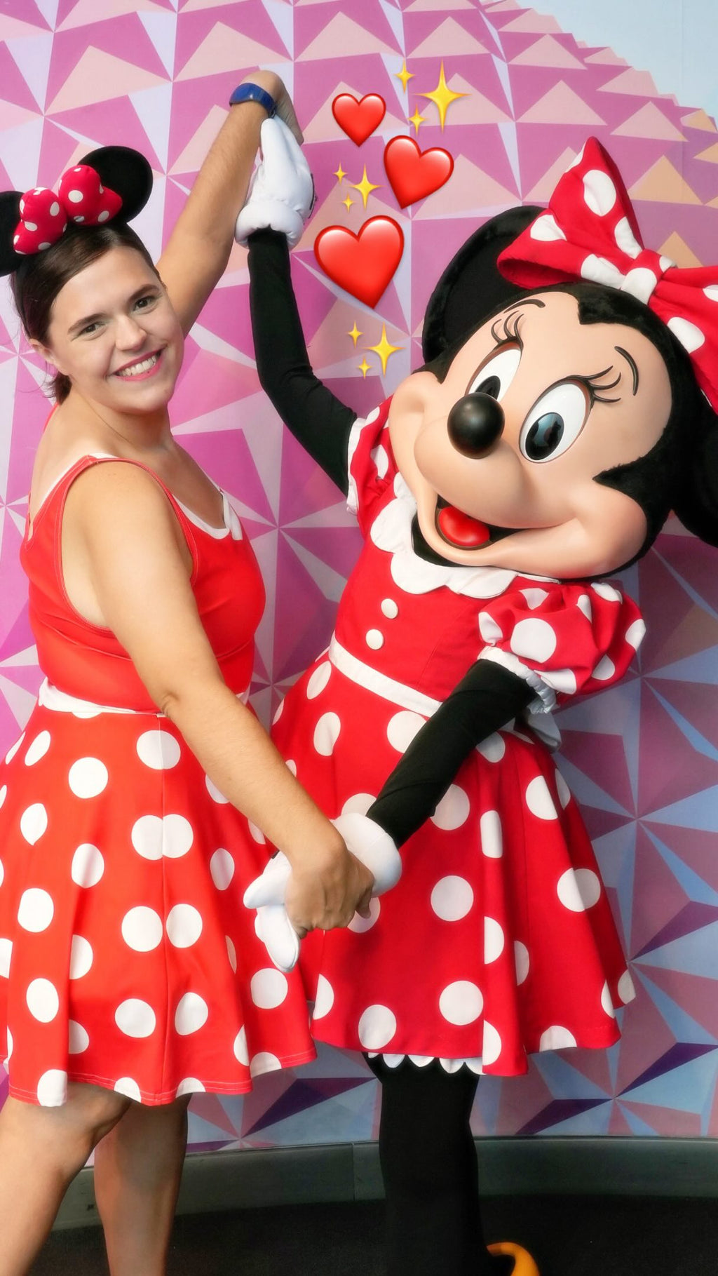 Minnie Mouse Womens Dress Red Polka Dot Athleticwear Costume