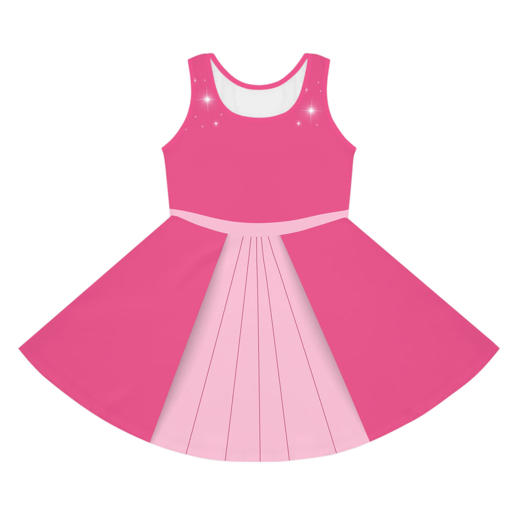 Girls pink Fairy Sleeping Beauty dress Flora costume