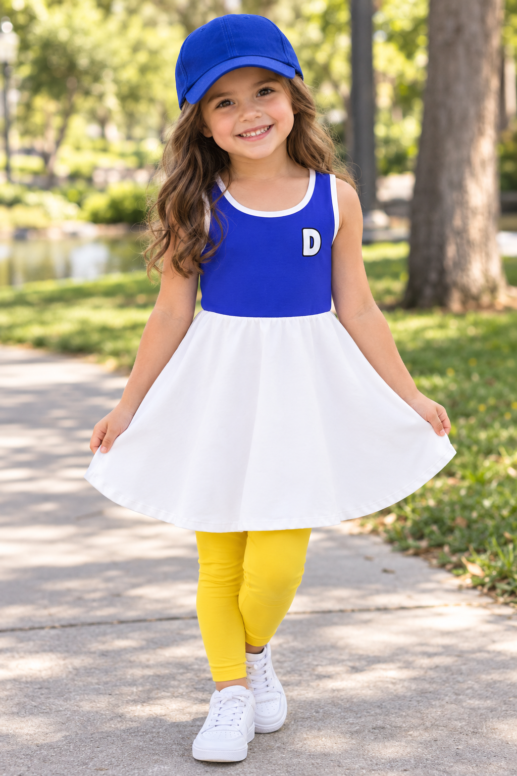 Dewey Girls Blue Dress Ducks Nephew Costume