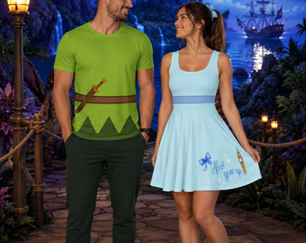 Wendy Womens Dress Peter Pan Inspired Athleticwear Costume