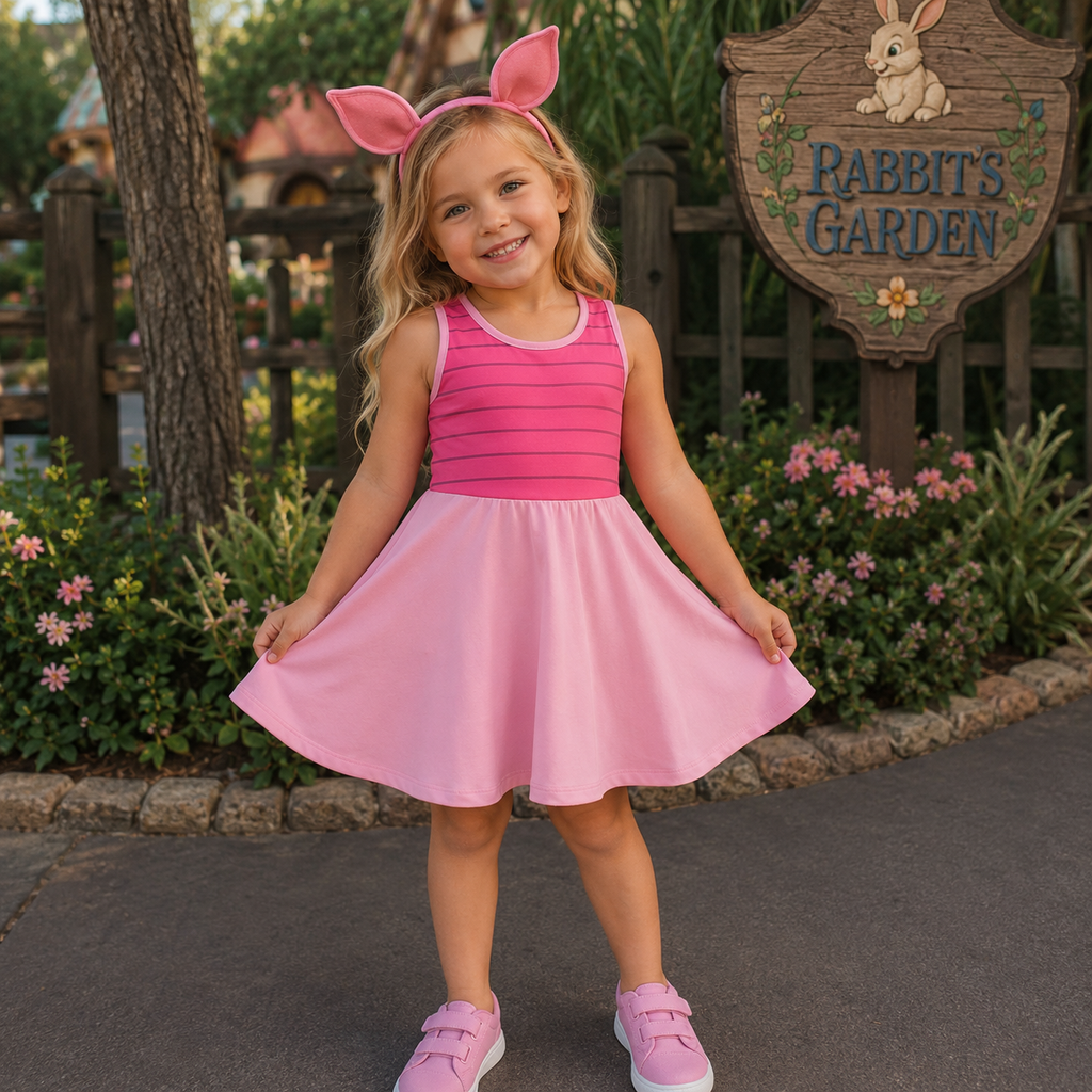Piglet girls dress Winnie the Pooh kids Costume