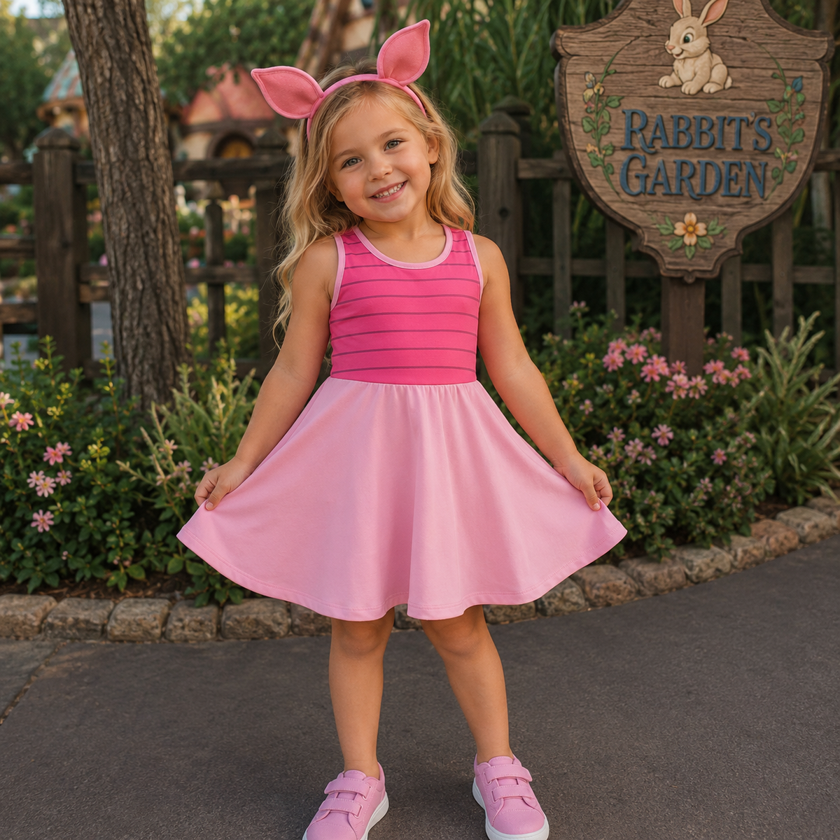 Piglet girls dress Winnie the Pooh kids Costume