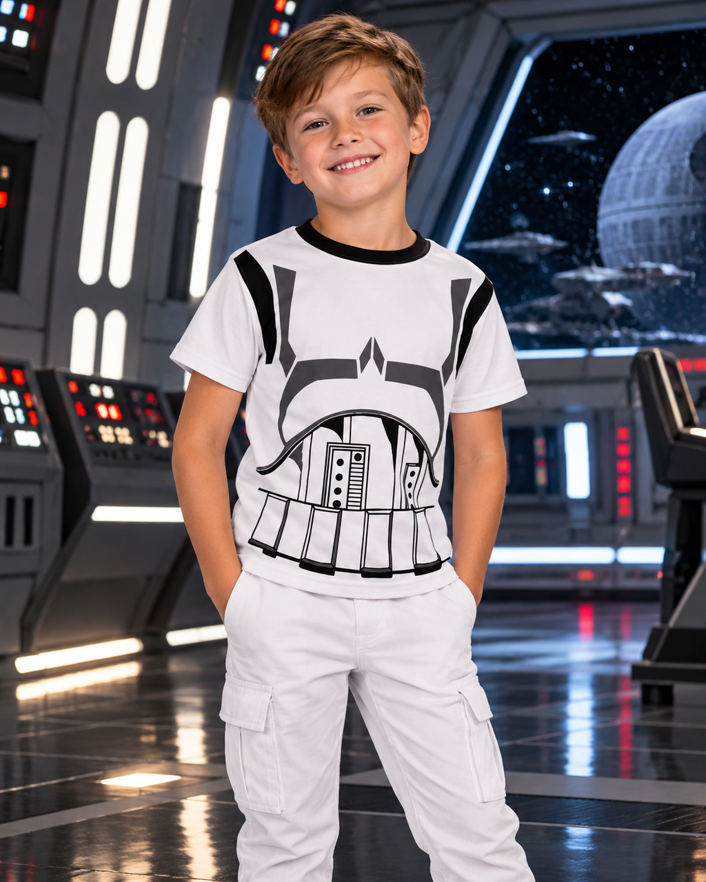Kids Storm Trooper crew neck t-shirt