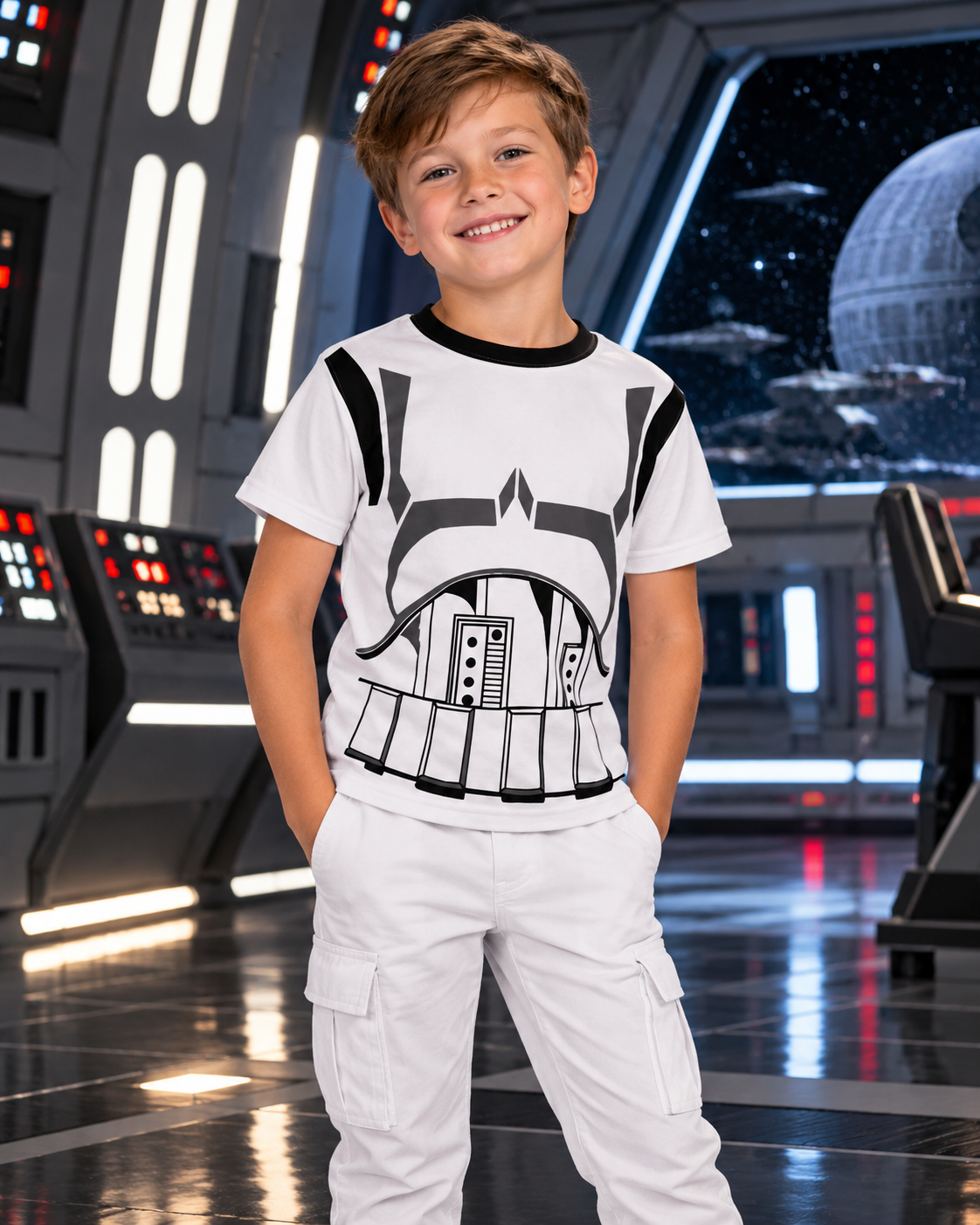 Kids Storm Trooper crew neck t-shirt