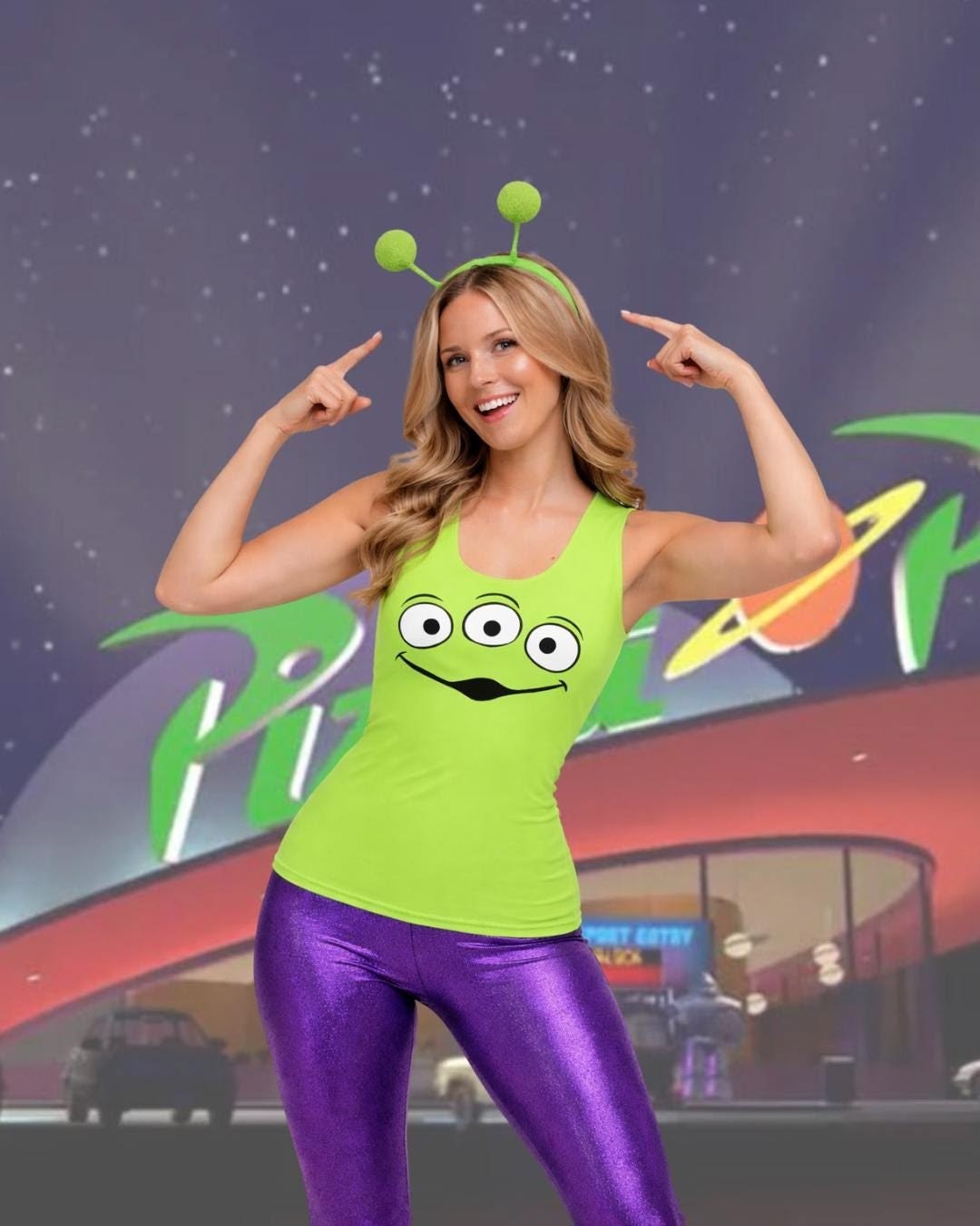 Alien Tank Top Womens Toy Story inspired Athleticwear Shirt costume