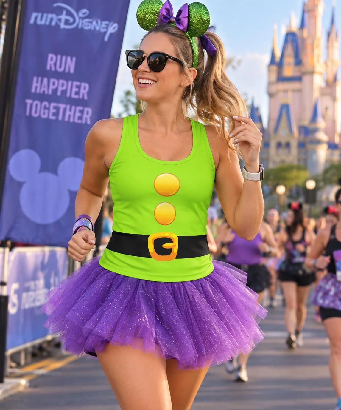 Womens Dopey Tank Top Running Costume Dopey Challenge shirt