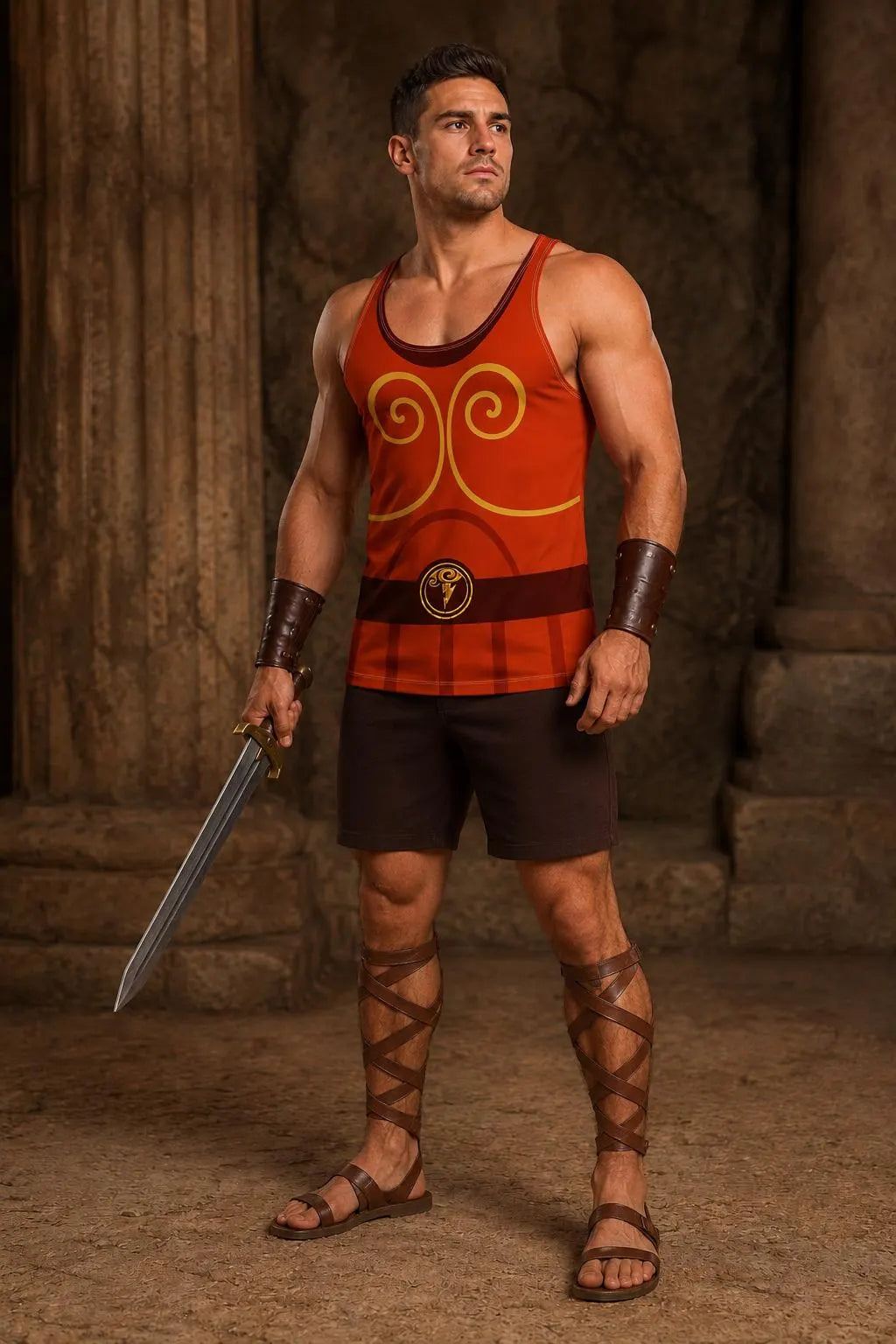Hercules Tank Top Mens Shirt Athleticwear Costume
