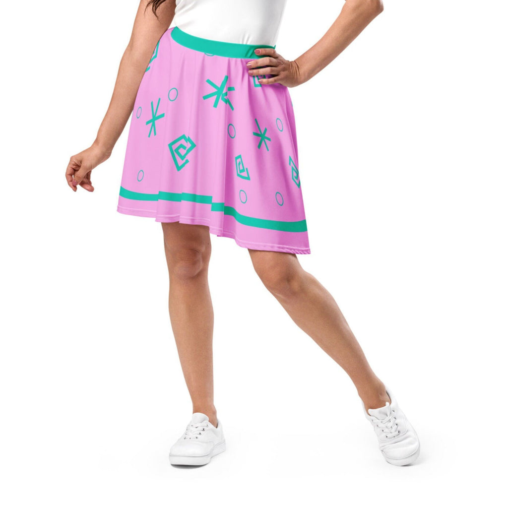 Mad Tea Party Skirt Womens Tea Cup Alice in wonderland running skirt pink and turquoise