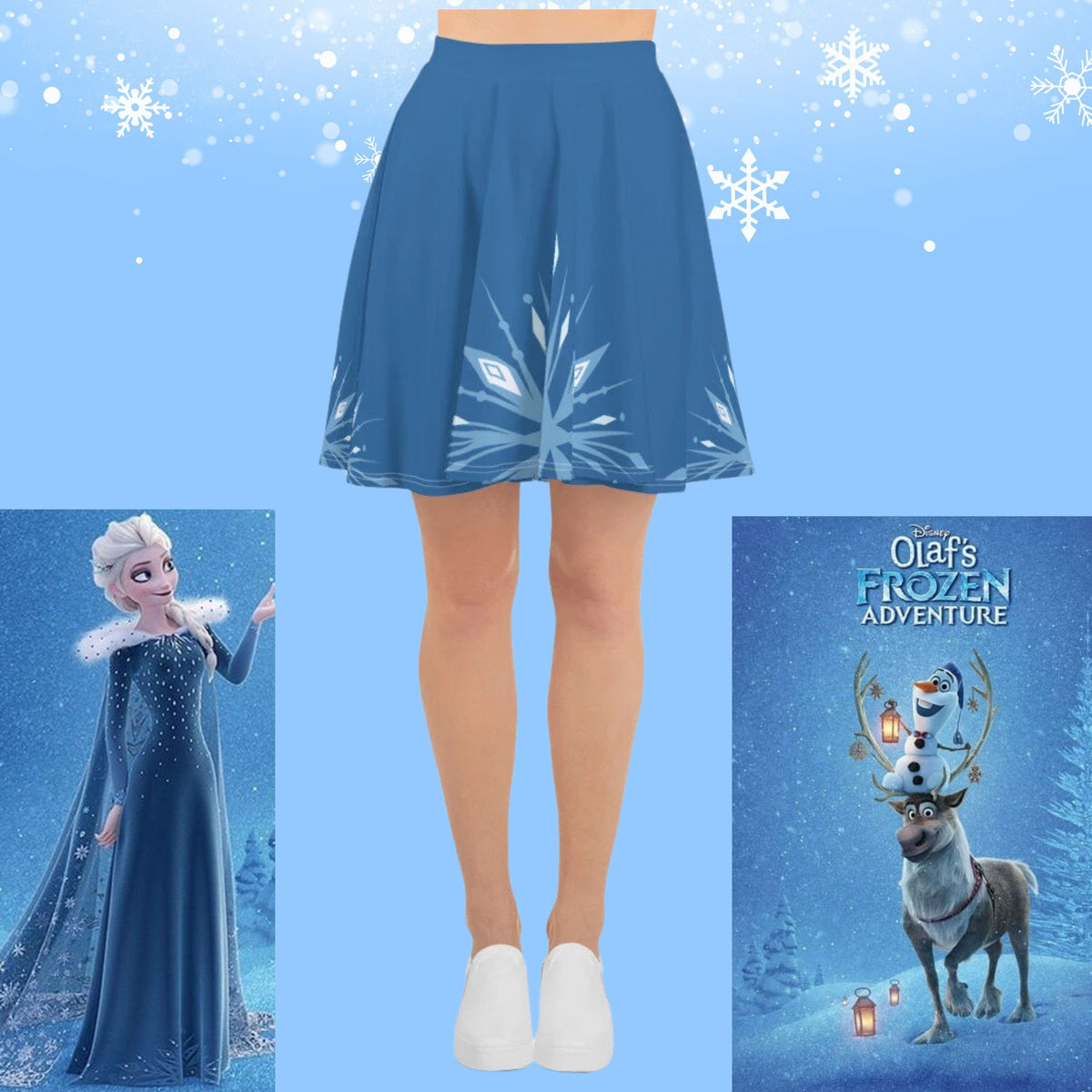 Elsa Frozen Skirt Womens Disney Olafs Frozen Adventure Athleticwear Costume