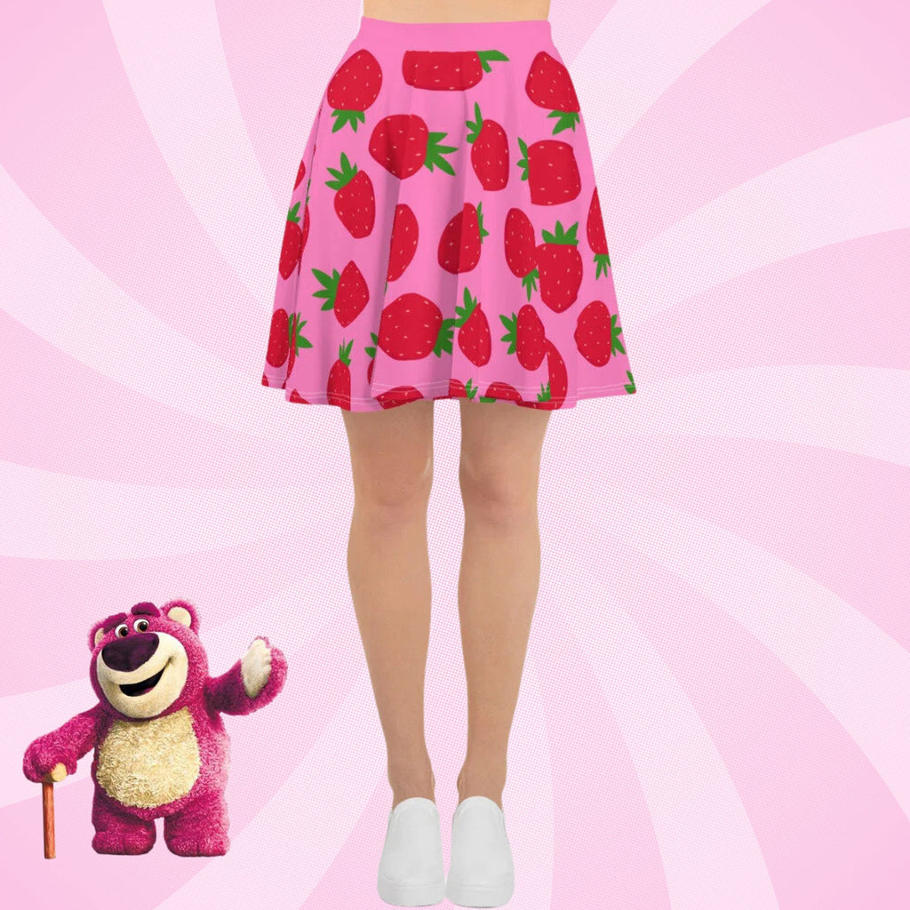 Lotso Strawberry Womens Skirt Toy Story inspired costume