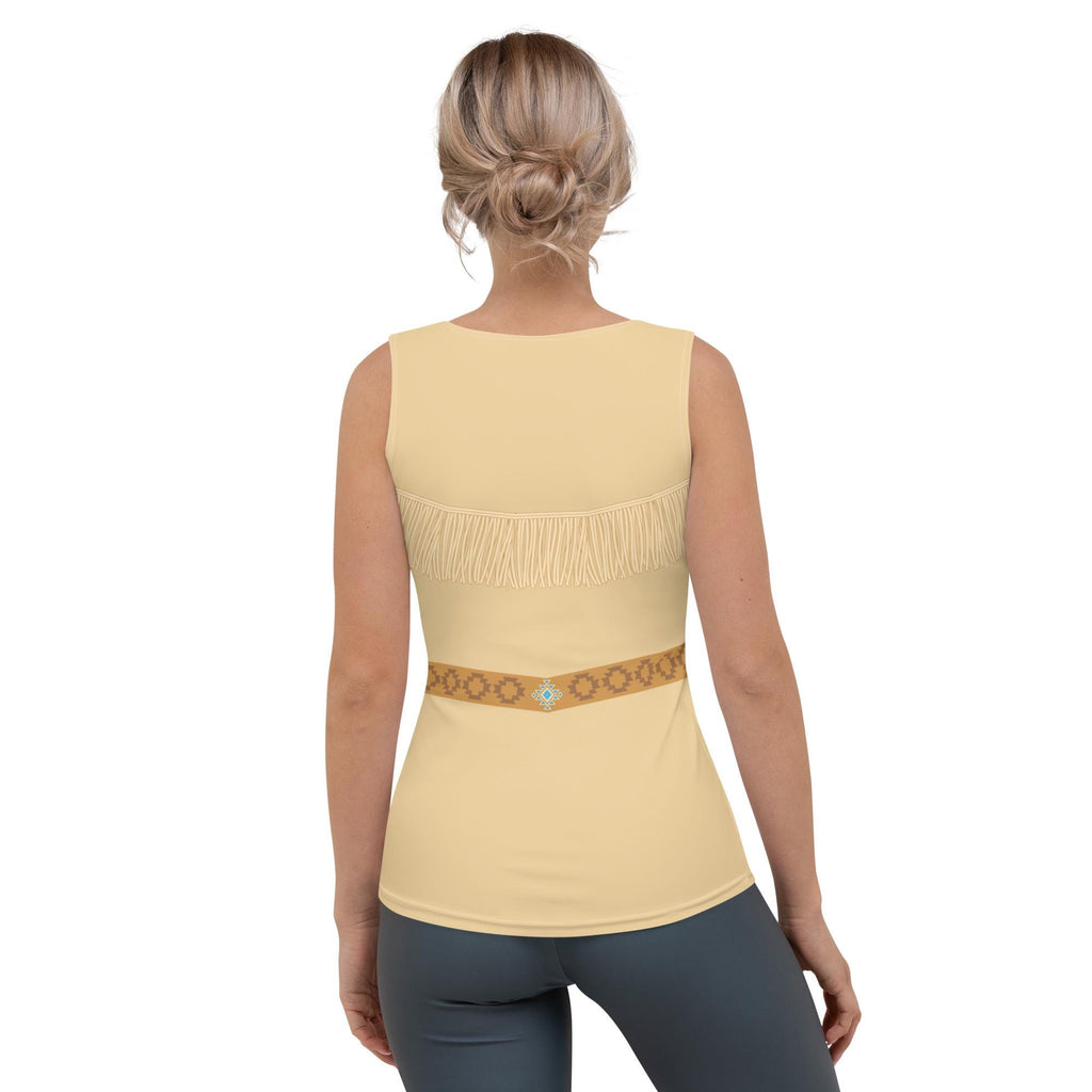 Pocahontas tank top womens Disney princess shirt run Disney costume activewear native american