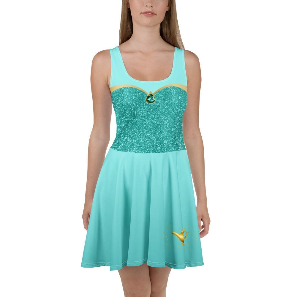 Jasmine Dress Womens Princess Aladdin Athleticwear Costume