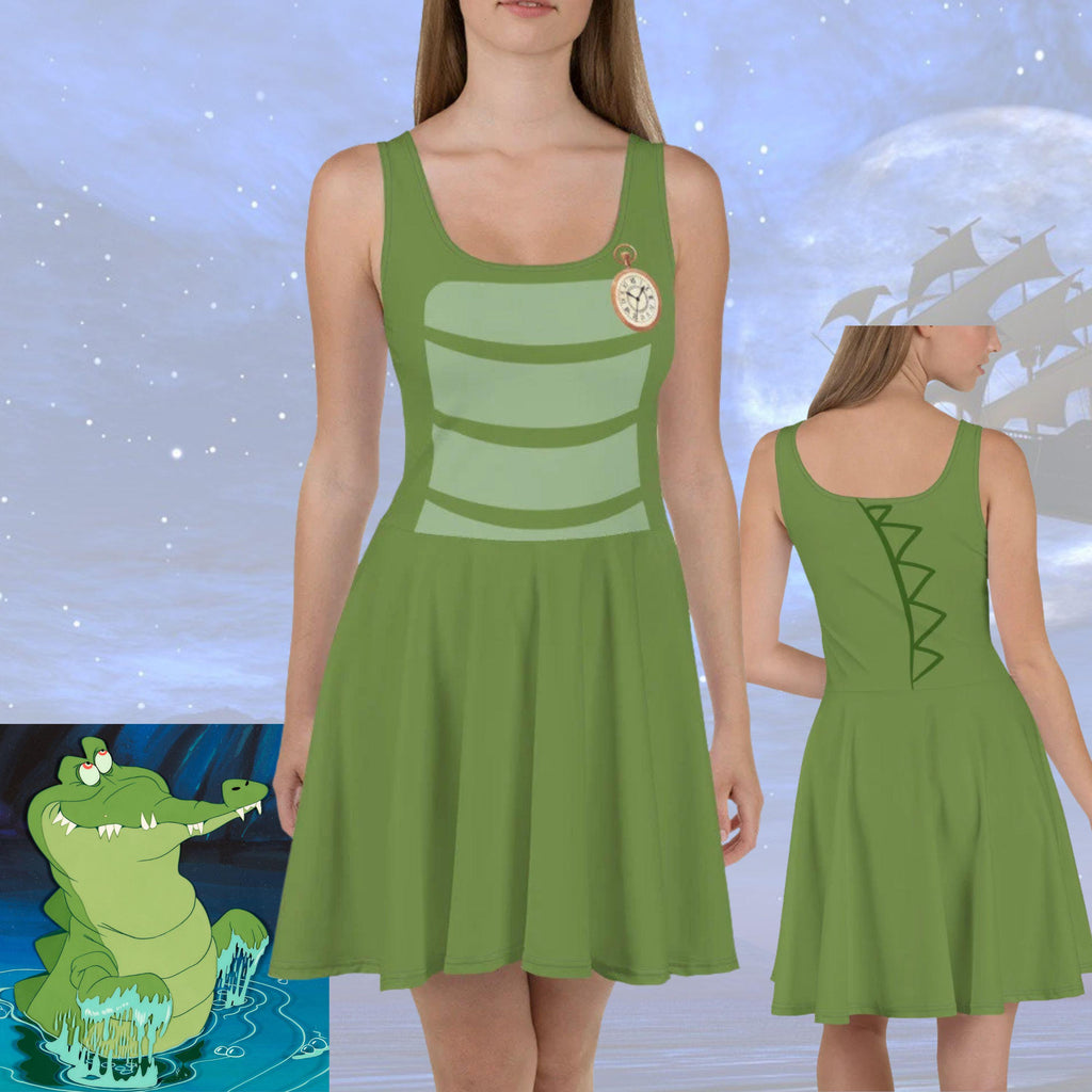 Tick Tock Crocodile Womens Dress Peter Pan inspired Athleticwear Costume