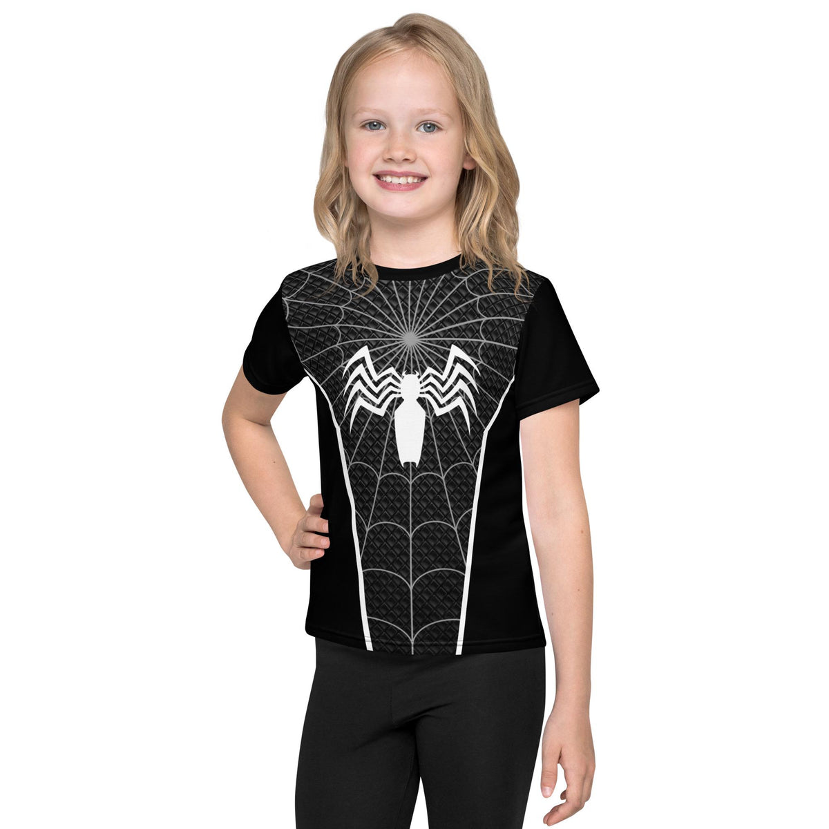 Venom Spider Man kids shirt cosplay Symbiote Disney child costume tshirt