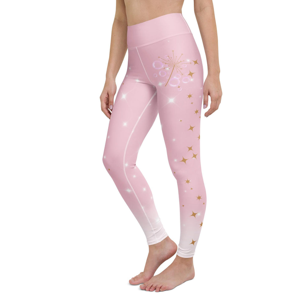 Wicked Glinda Yoga Leggings pink good witch womens workout pants athleticwear cosplay