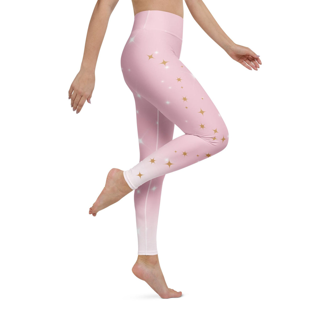 Wicked Glinda Yoga Leggings pink good witch womens workout pants athleticwear cosplay