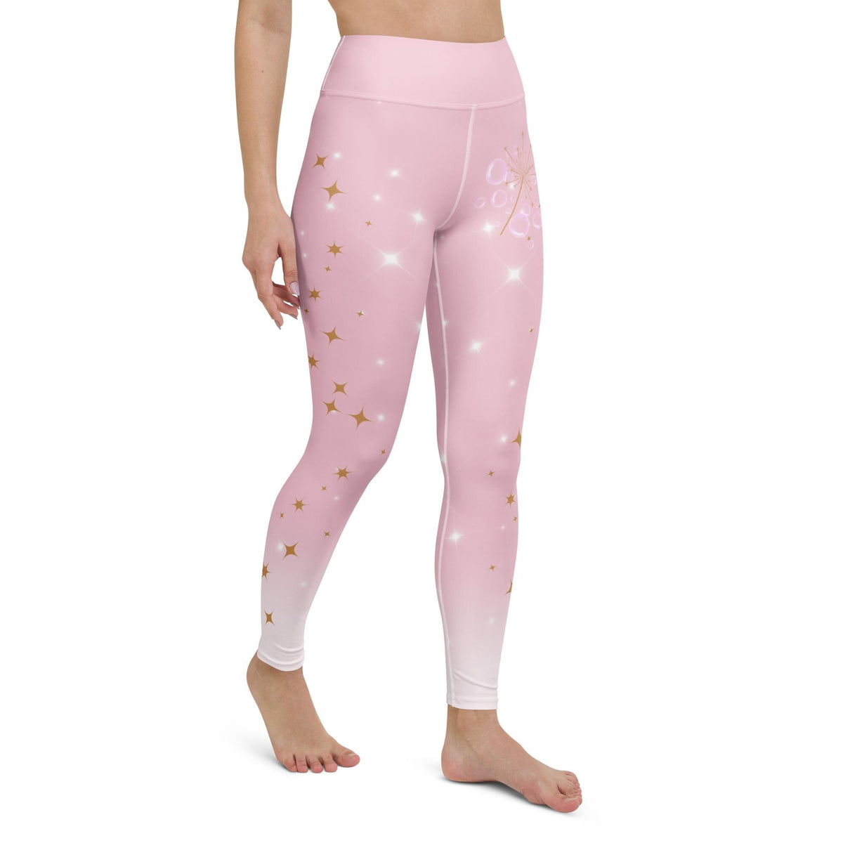 Wicked Glinda Yoga Leggings pink good witch womens workout pants athleticwear cosplay