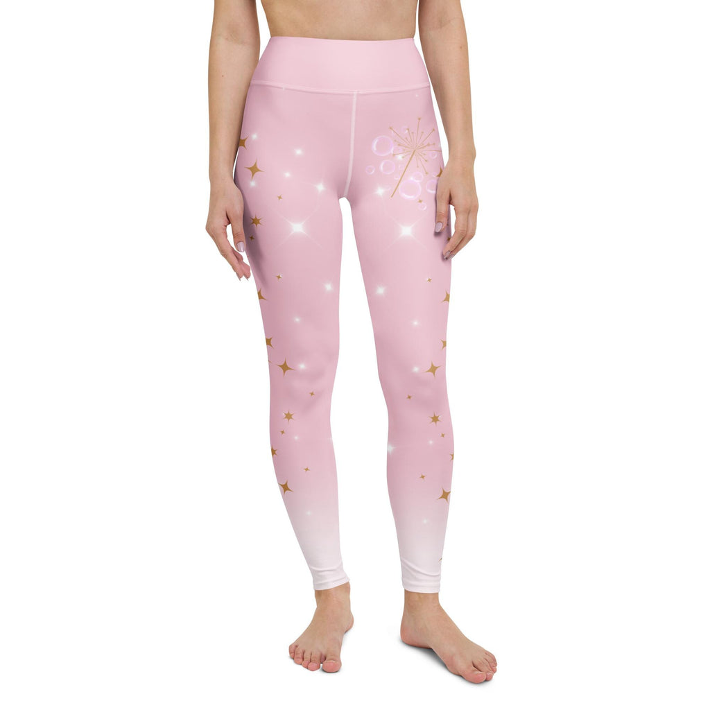 Wicked Glinda Yoga Leggings pink good witch womens workout pants athleticwear cosplay