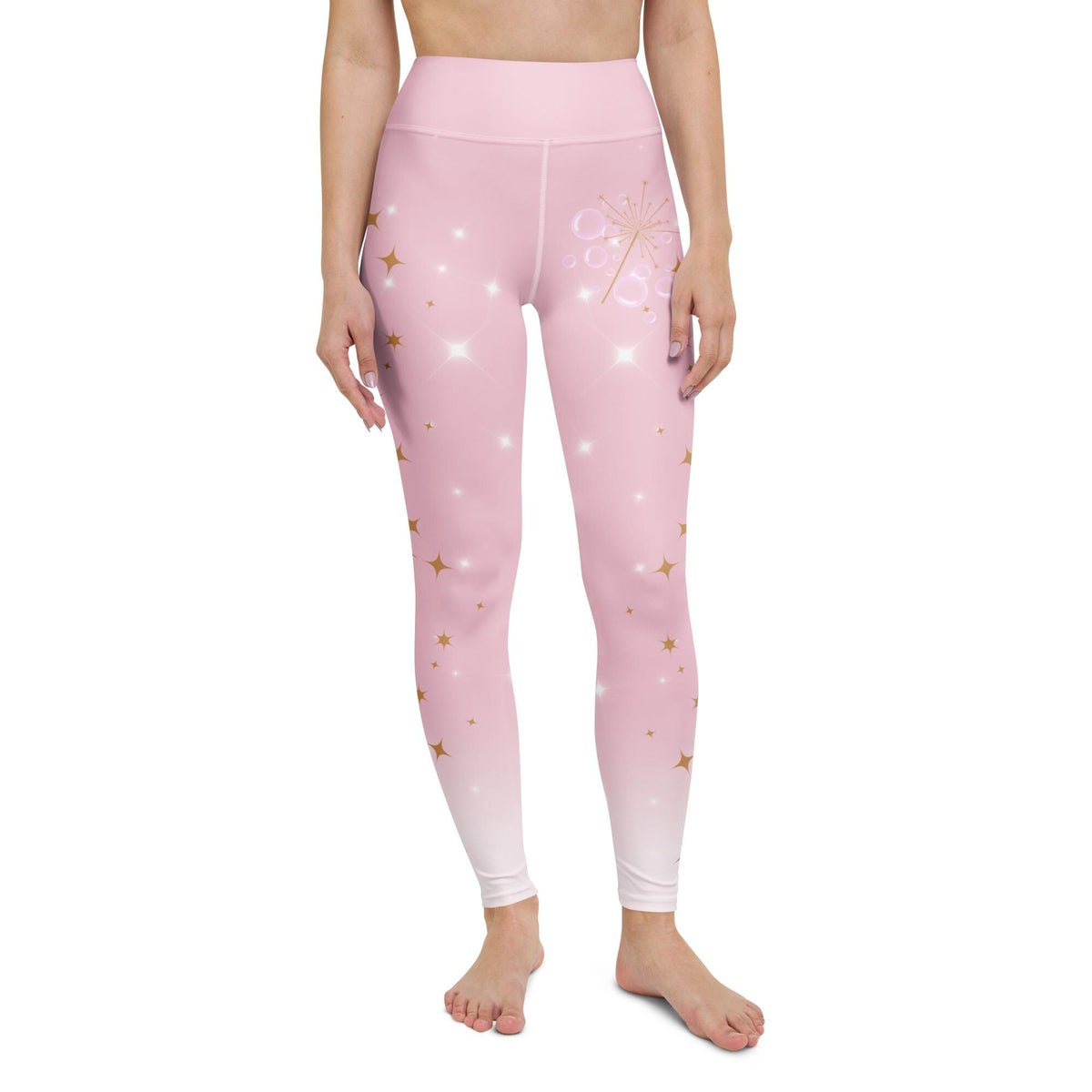 Wicked Glinda Yoga Leggings pink good witch womens workout pants athleticwear cosplay