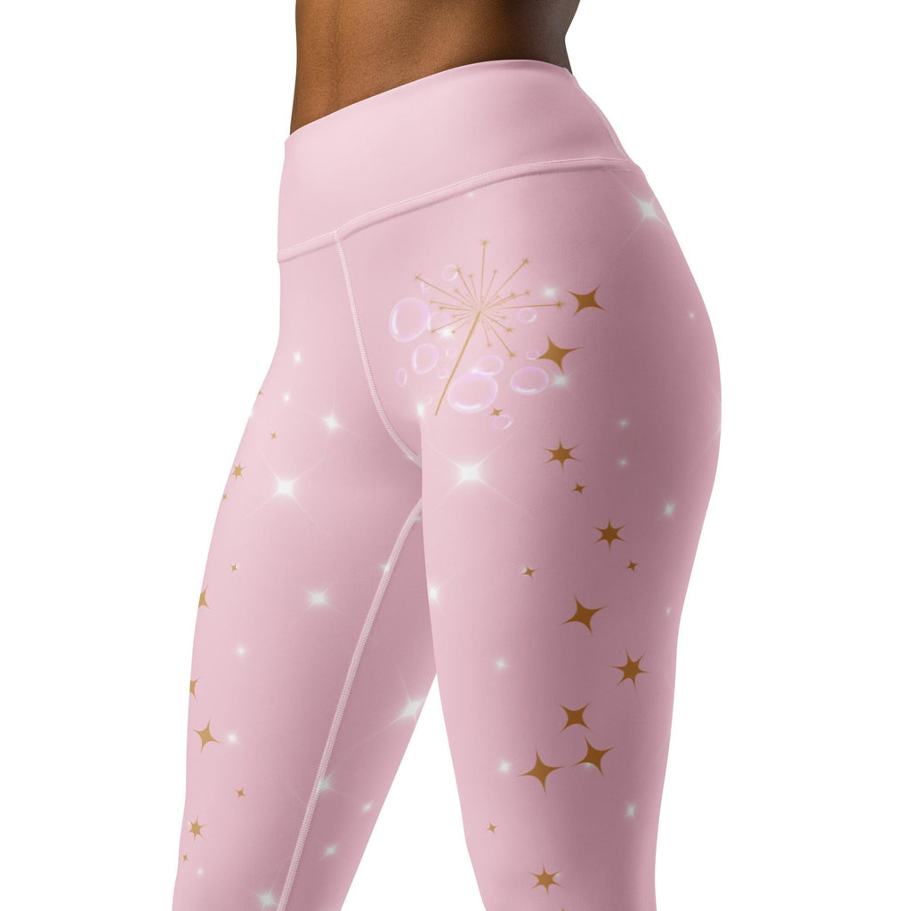 Wicked Glinda Yoga Leggings pink good witch womens workout pants athleticwear cosplay