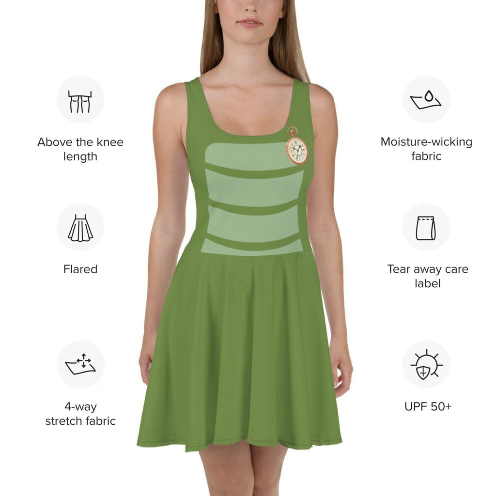 Tick Tock Crocodile Womens Dress Peter Pan inspired Athleticwear Costume