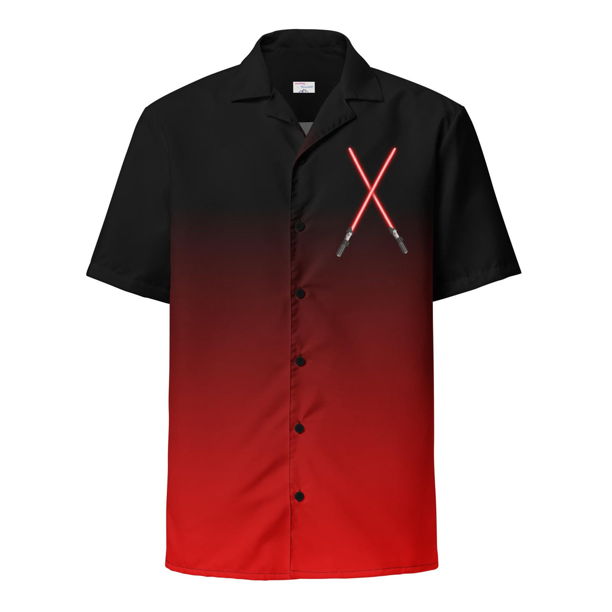 Star Wars button shirt cosplay Mens Darth Vader shirt red light saber Disney bounding