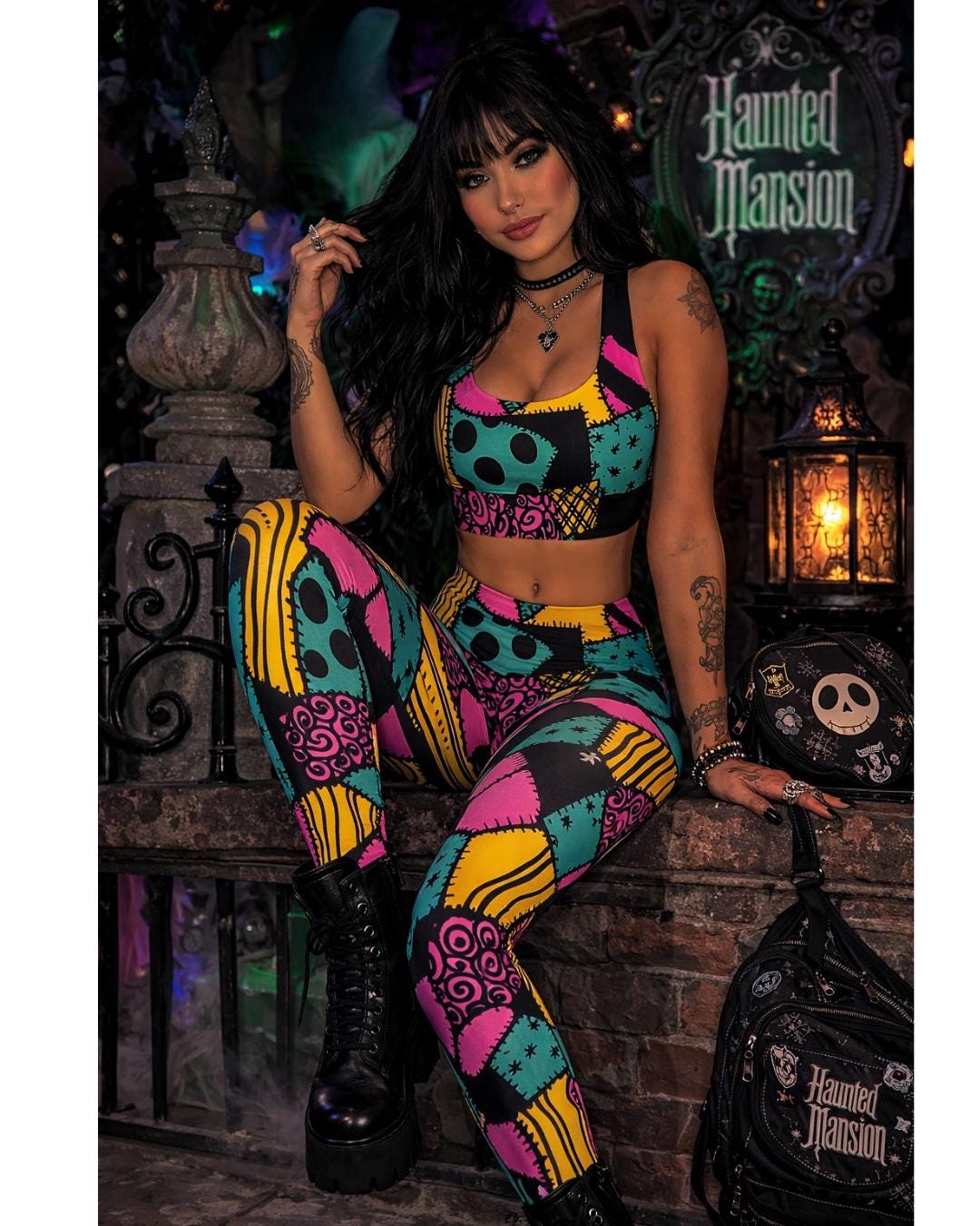 Sally sports bra Nightmare Before Christmas womens activewear
