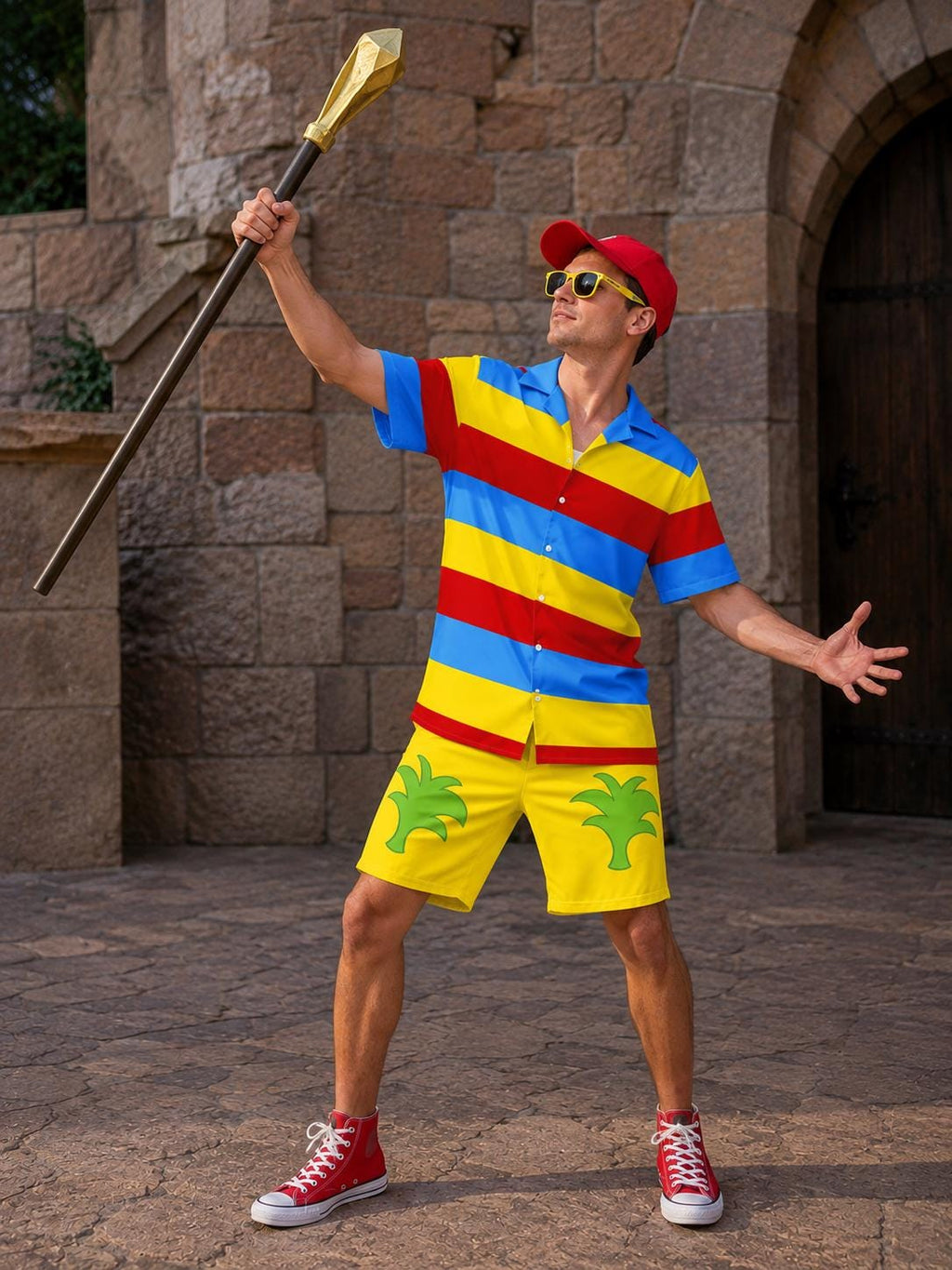 Merlin Bermuda shorts Mens Swim Trunks Sword and the Stone costume