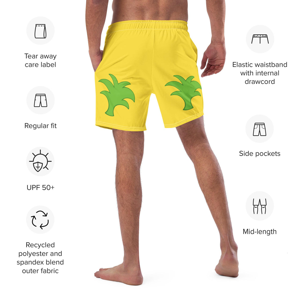 Merlin Bermuda shorts Mens Swim Trunks Sword and the Stone costume
