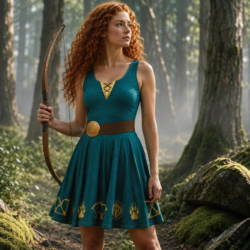 Merida Brave Womens Dress Athleticwear Costume