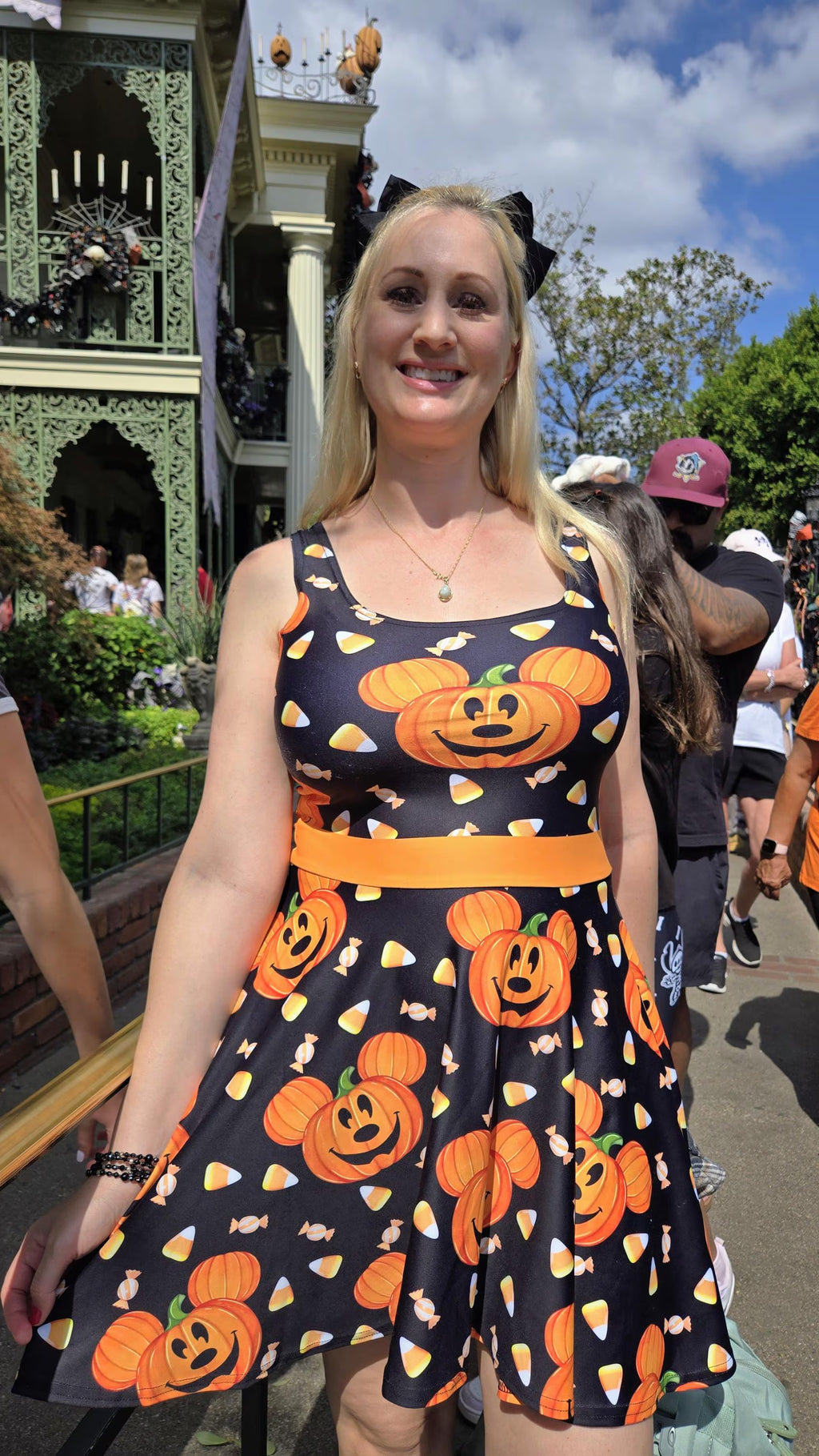 Mickey Pumpkin Halloween Dress Womens Disney costume