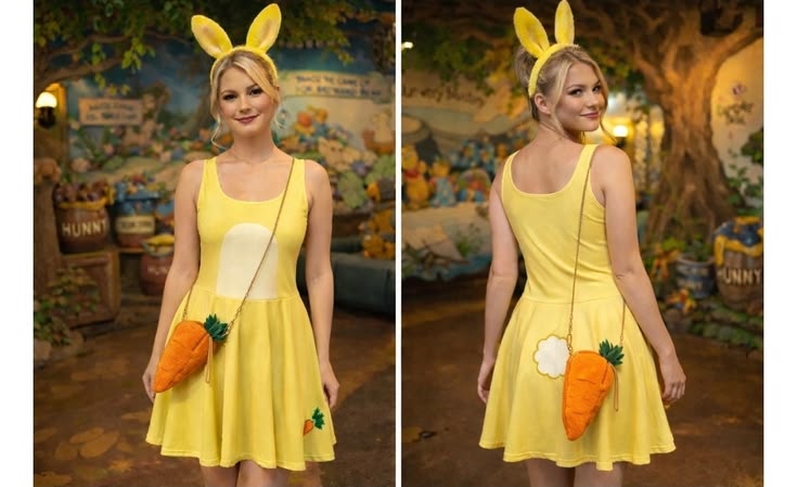 Rabbit Womens Dress Winnie the Pooh Inspired Athleticwear Costume