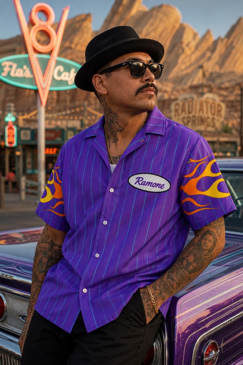 Cars Ramone Mens button shirt