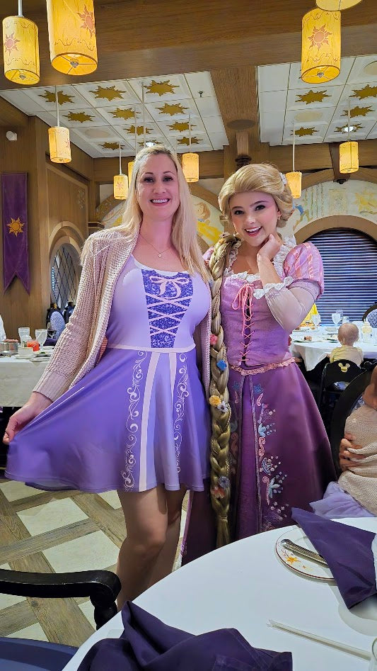 Rapunzel Princess Womens Dress Athleticwear Costume Tangled Princess