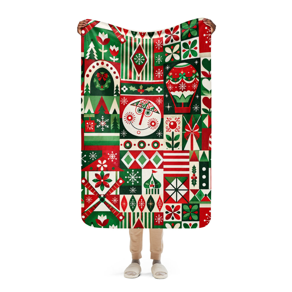 Small World Holiday Sherpa blanket – Fantasy Mountain