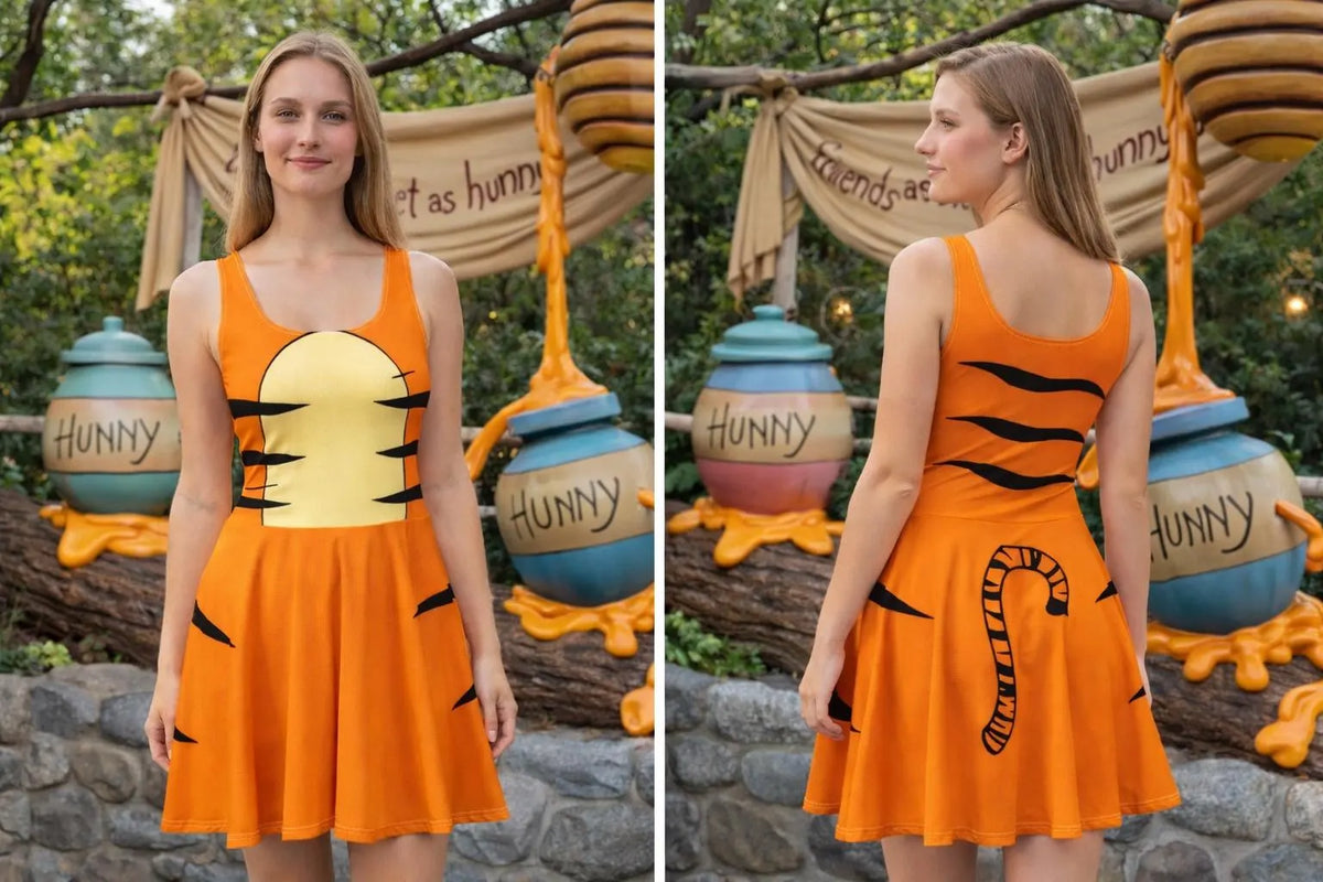 Tigger Womens Dress Winnie the Pooh Inspired Athleticwear Costume