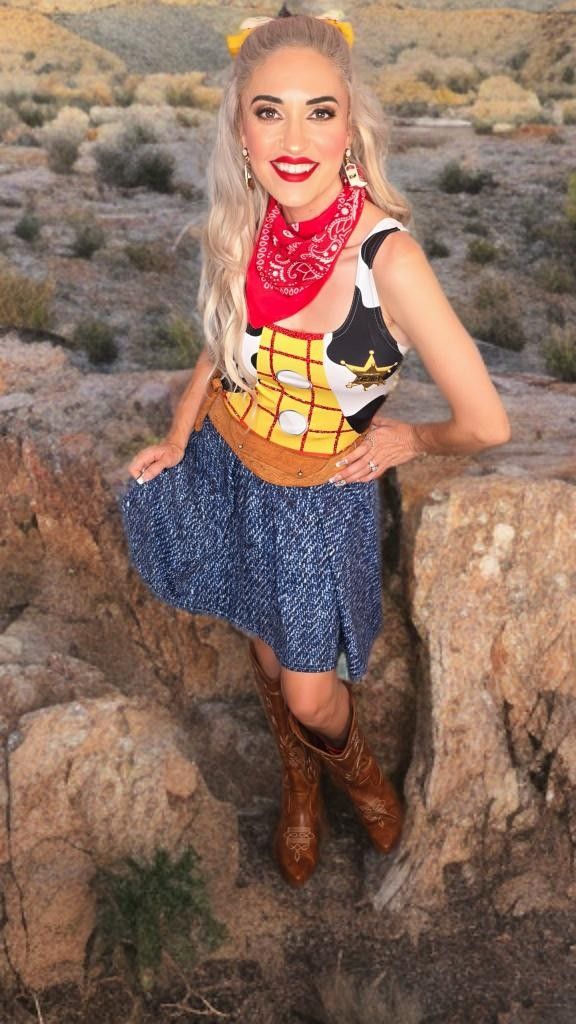 Woody inspired womens dress Disney Toy Story costume Pixar run Disney bounding athleticwear